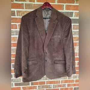 CHAPS Men's Brown Corduroy Blazer Size 46R